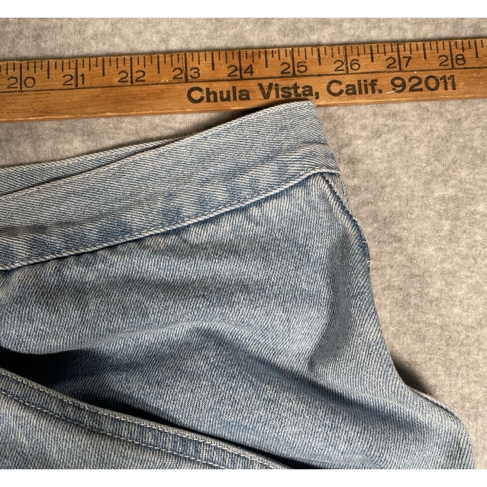 Vintage Y2K Karl Kani Jean Shorts 54 Baggy Wide Leg Jorts Blue Denim Hip Hop - Picture 7 of 12